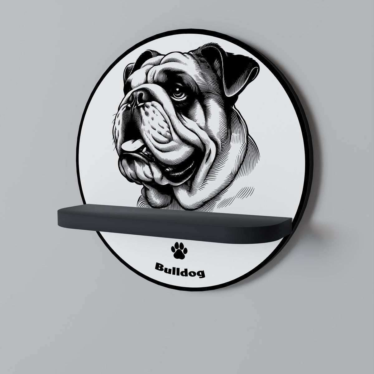 BULLDOG DOG Prateleira Artística