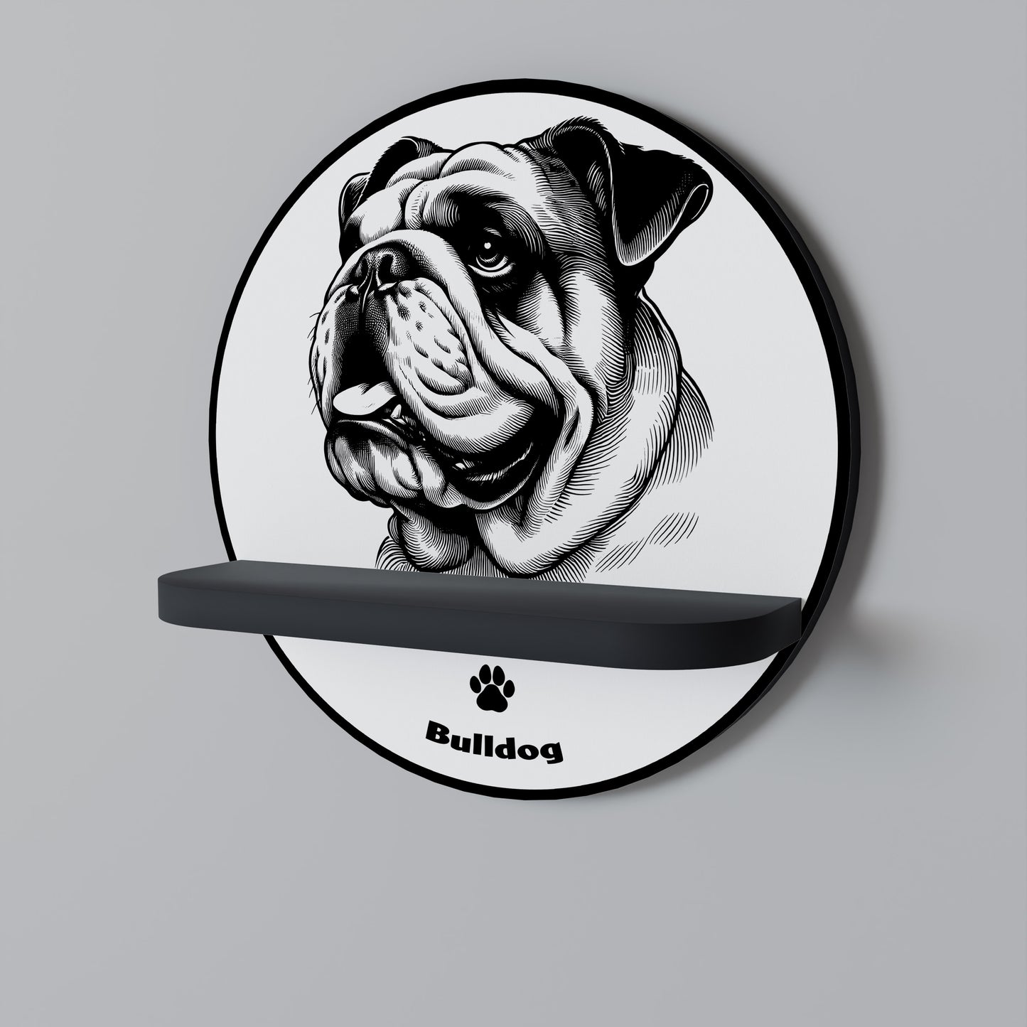 BULLDOG DOG Prateleira Artística