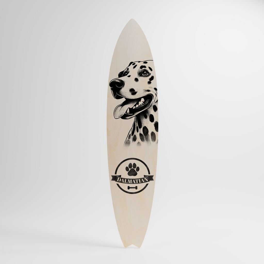 DALMATIAN DOG Painel Decorativo Prancha de Surf