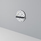 CATS COMPILATION Prateleira Oval Decorativa em Acabamento Preto