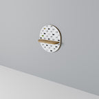 CATS COMPILATION Prateleira Oval Decorativa em Efeito Carvalho