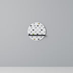 CATS COMPILATION Round Art Shelf In Black Finish