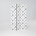 CATS COMPILATION Biombo de 3 Painéis