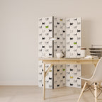 CATS COMPILATION Biombo de 3 Painéis