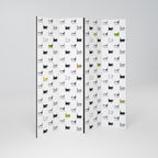 CATS COMPILATION Biombo Decorativo de 4 Painéis