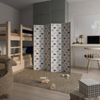 CATS COMPILATION Biombo Decorativo de 4 Painéis