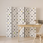CATS COMPILATION 5-Panel Room Divider