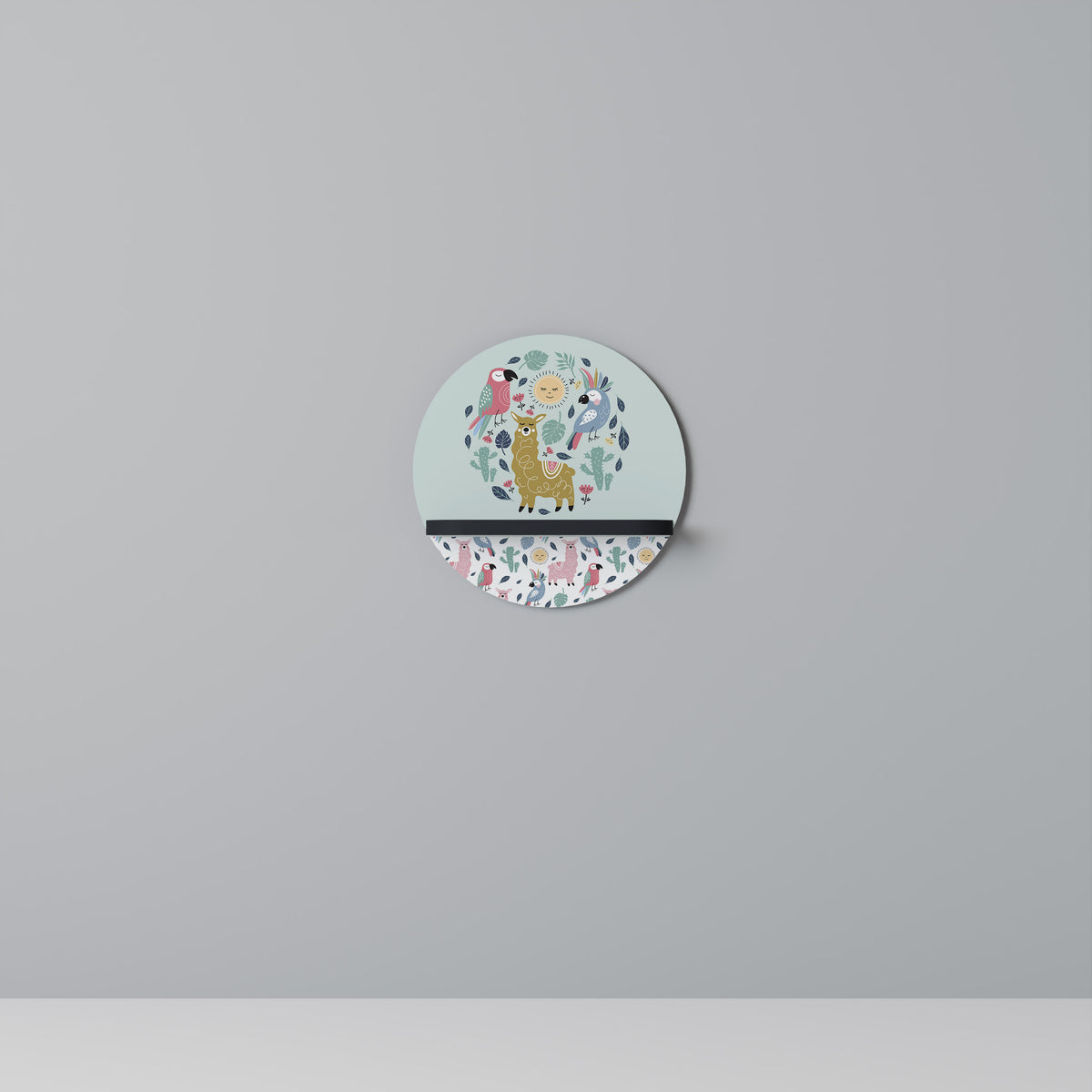 COLORFUL ALPACAS Art Shelf