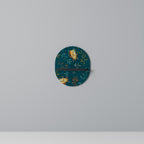 AUTUMN INSECTS Prateleira Oval Decorativa em Acabamento Preto