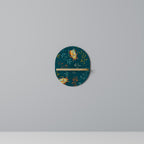 AUTUMN INSECTS Oval Art Shelf In Oak Effect