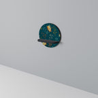 AUTUMN INSECTS Prateleira Redonda Decorativa em Acabamento Preto