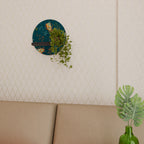 AUTUMN INSECTS Prateleira Redonda Decorativa em Acabamento Preto