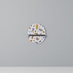 COLORFUL INSECTS Prateleira Oval Decorativa em Acabamento Preto