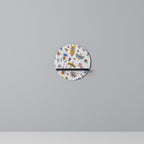 COLORFUL INSECTS Prateleira Redonda Decorativa em Acabamento Preto