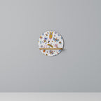 COLORFUL INSECTS Prateleira Redonda Decorativa em Efeito Carvalho