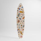 COLORFUL INSECTS Painel Decorativo Prancha de Surf