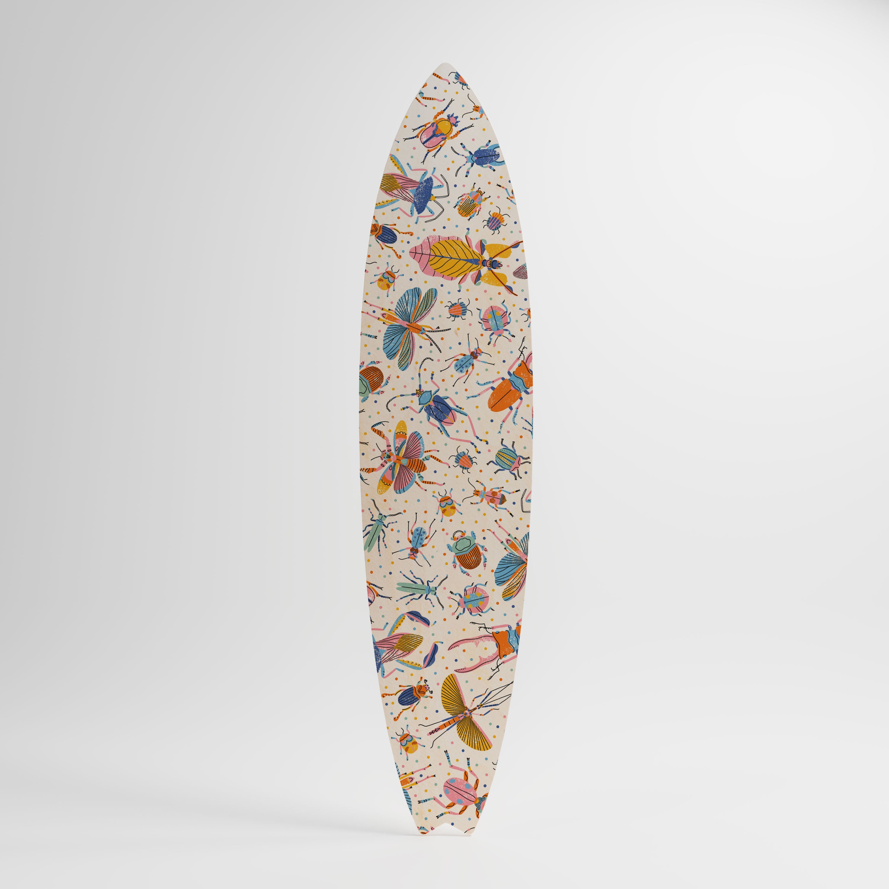 COLORFUL INSECTS Painel Decorativo Prancha de Surf