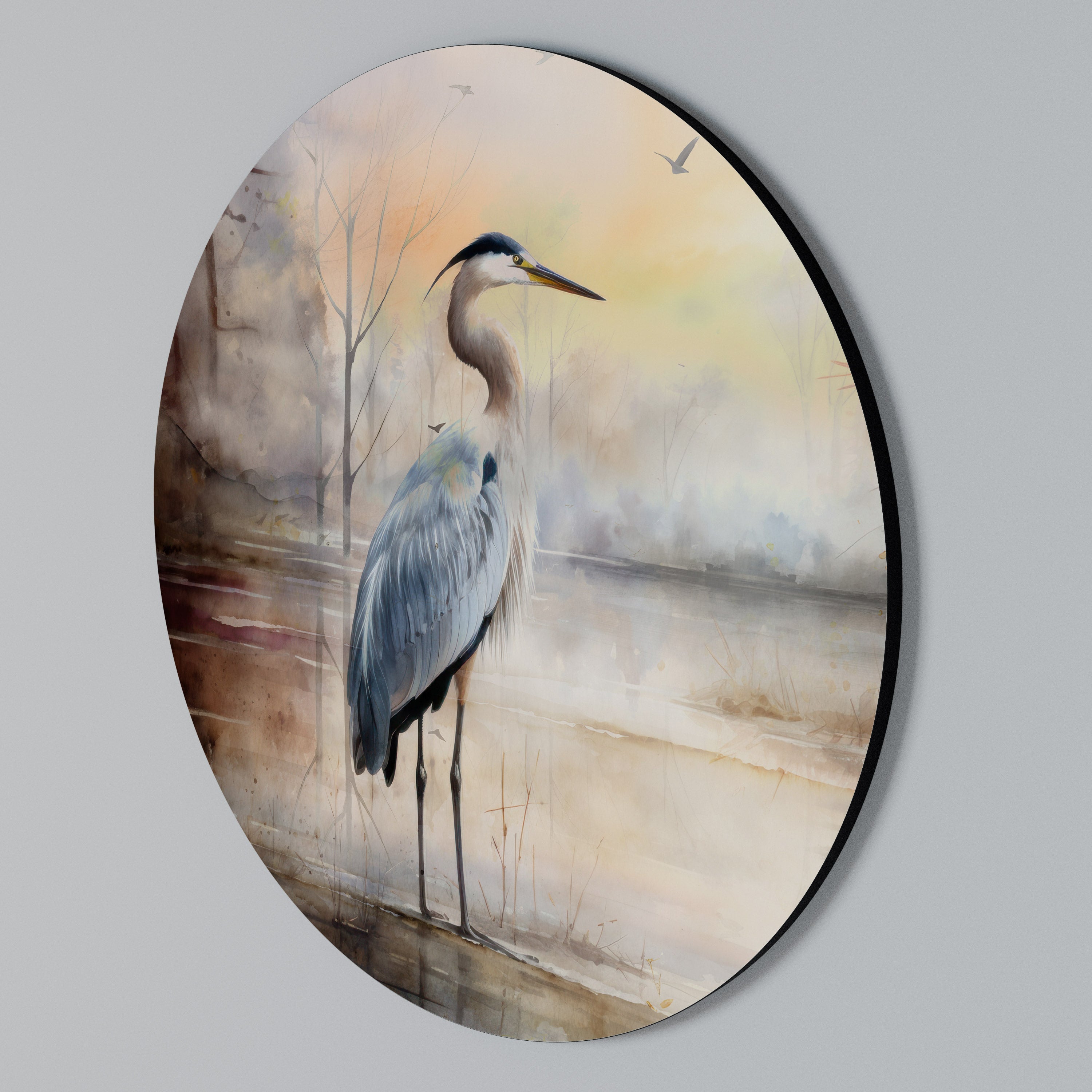 HERON DAYDREAM Arte de Parede Redonda