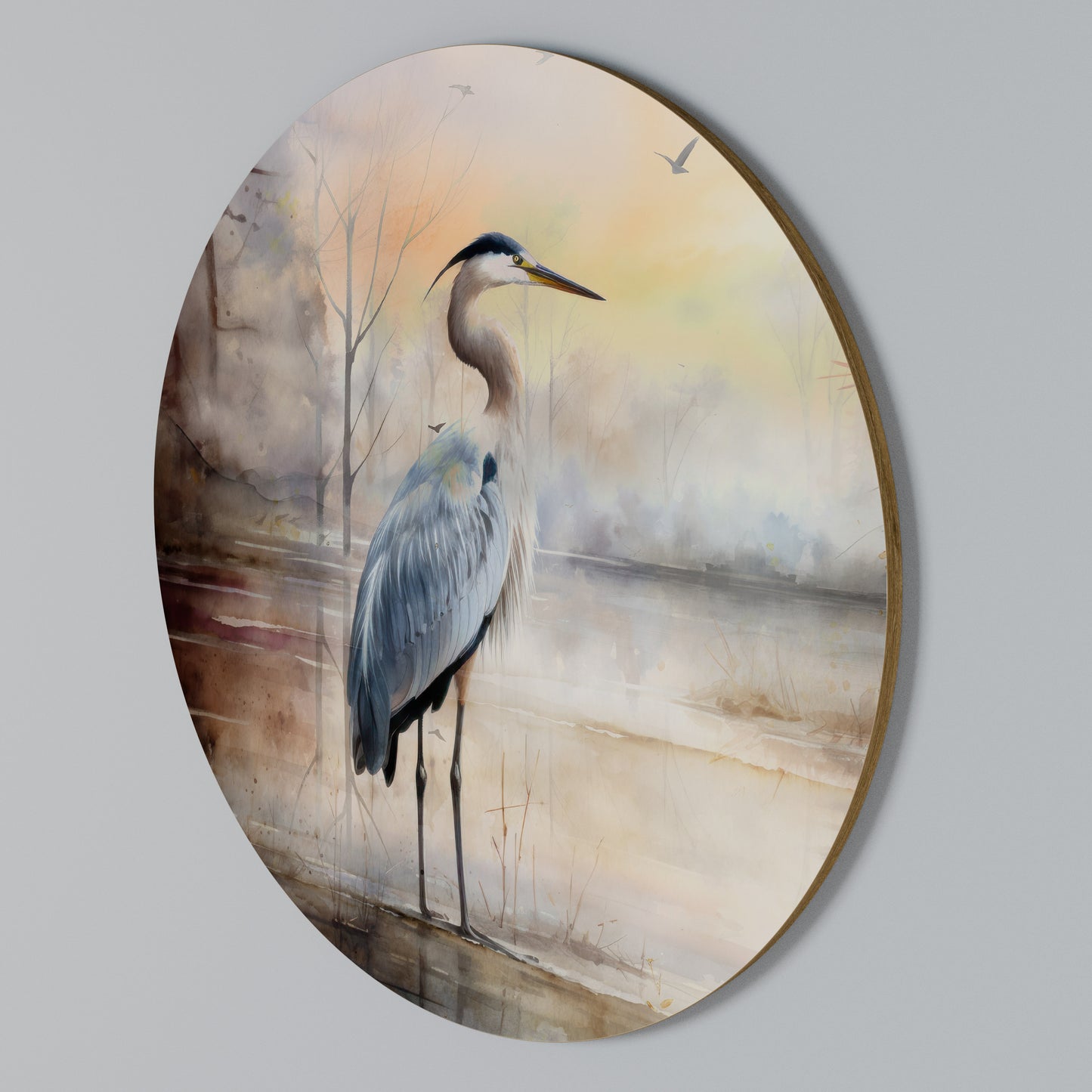 HERON DAYDREAM Arte de Parede Redonda