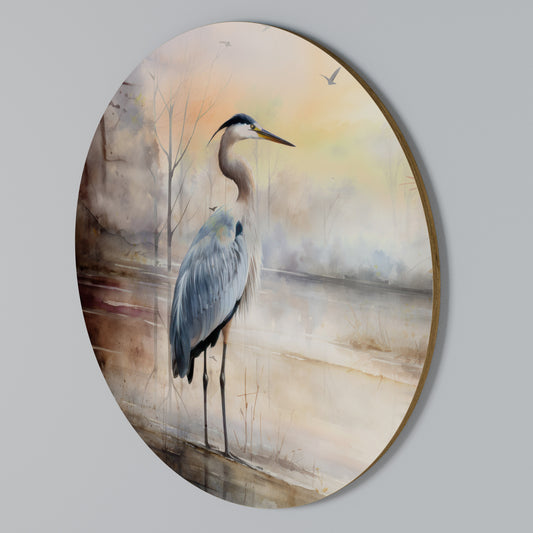 HERON DAYDREAM Arte de Parede Redonda