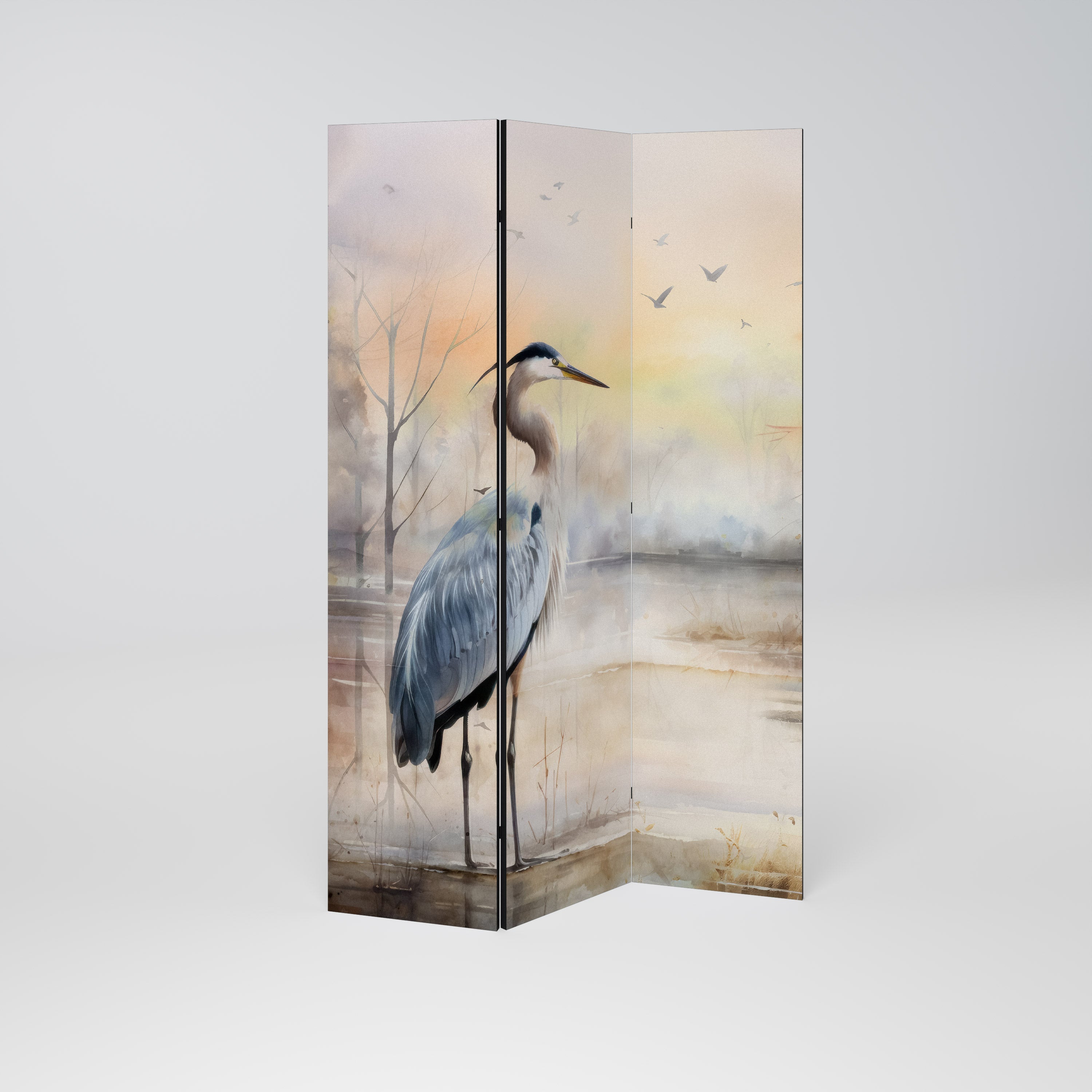 HERON DAYDREAM Biombo Decorativo de 3 Painéis