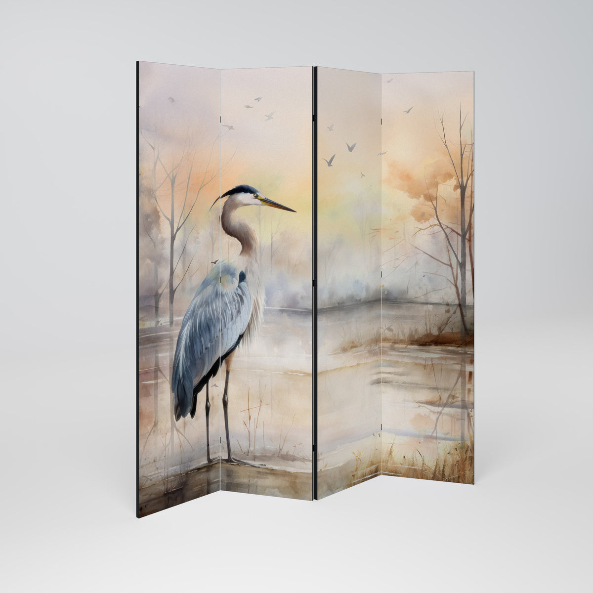 HERON DAYDREAM Biombo de 4 Painéis