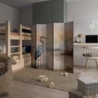 HERON DAYDREAM Biombo Decorativo de 5 Painéis