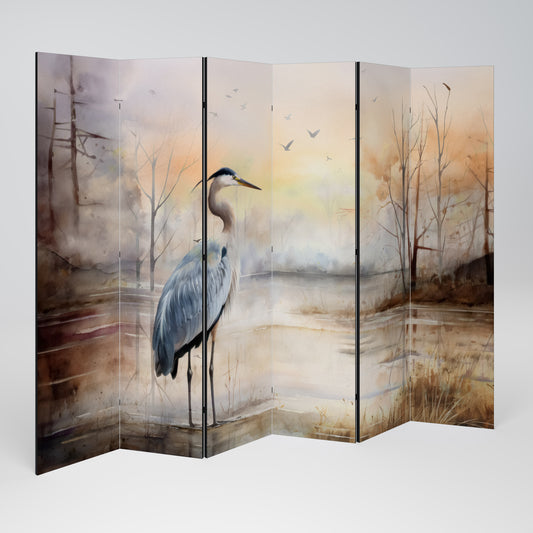 HERON DAYDREAM Biombo de 6 Painéis