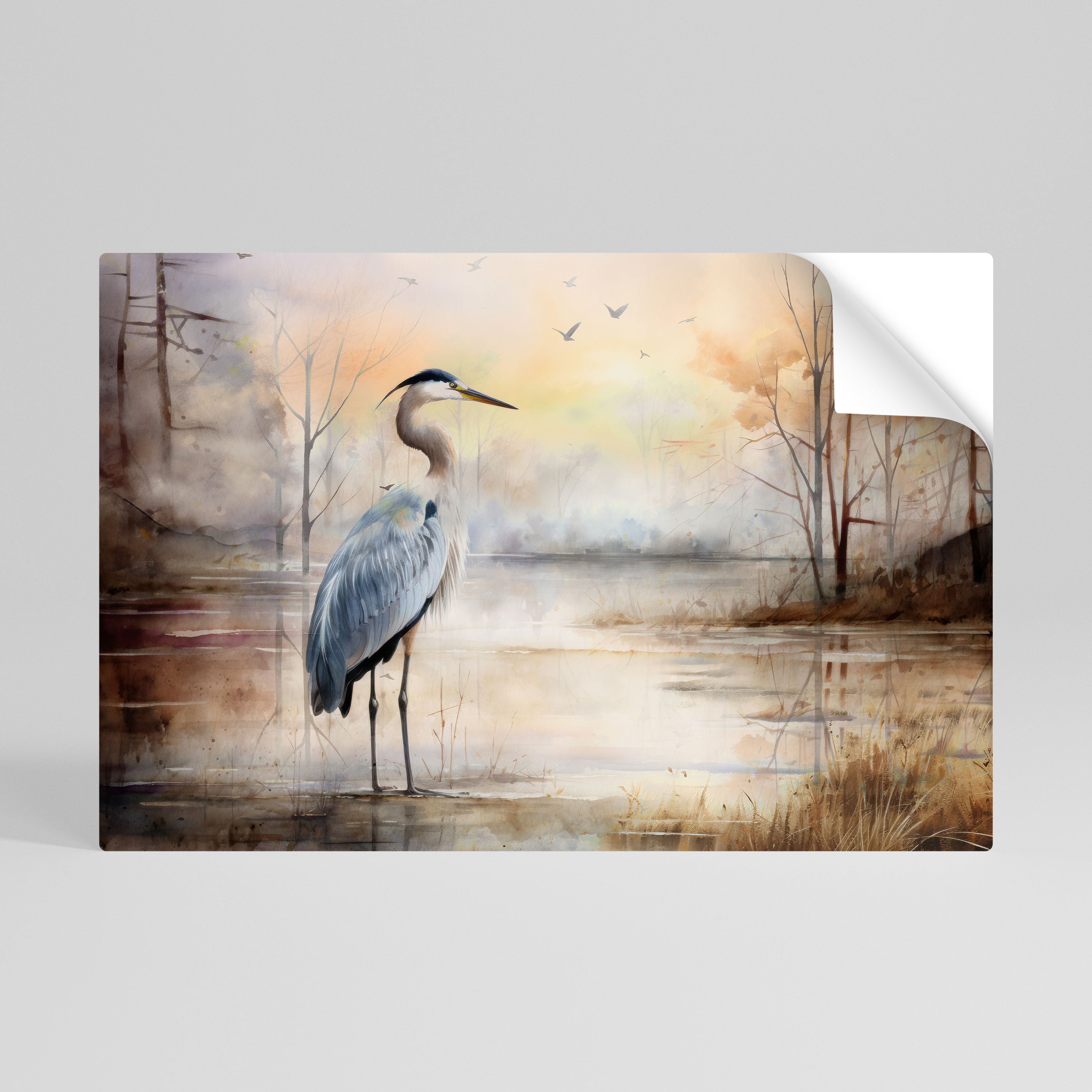 HERON DAYDREAM Póster Autocolante Horizontal