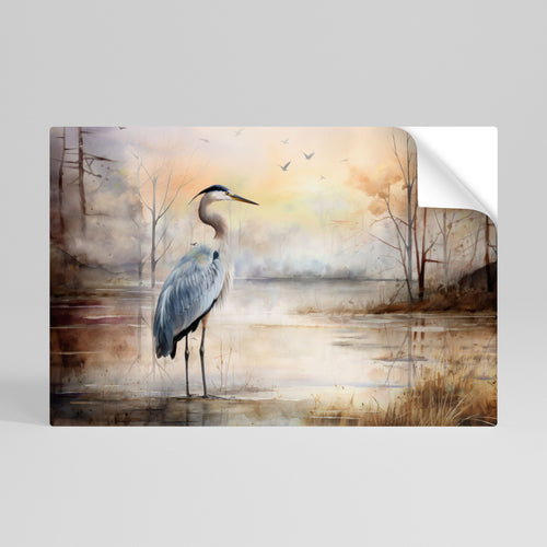 HERON DAYDREAM Póster Autocolante Horizontal
