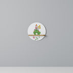 GARDEN INHABITANTS Prateleira Redonda Decorativa em Efeito Carvalho