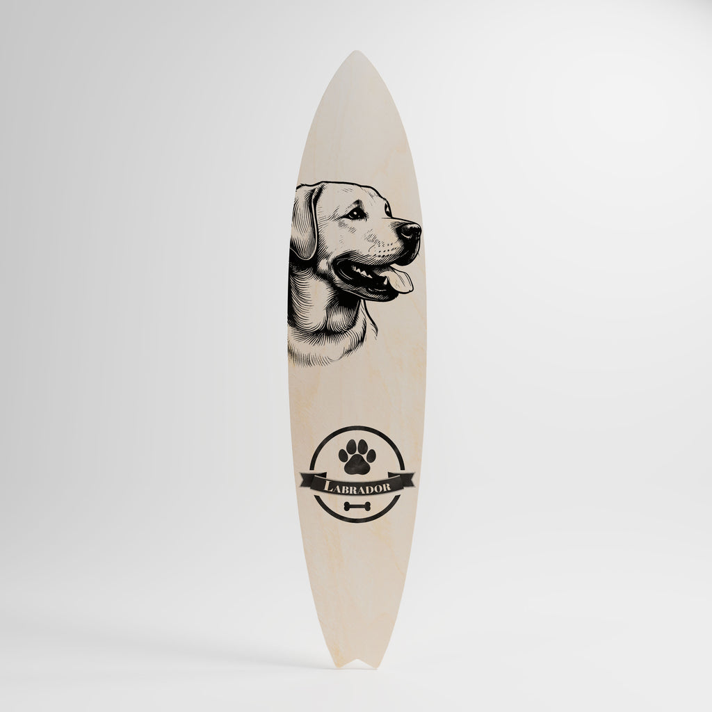 LABRADOR DOG Painel Decorativo Prancha de Surf