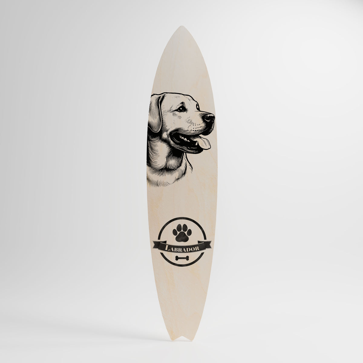 LABRADOR DOG Painel Decorativo Prancha de Surf