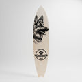 WHITE SHEPHERD DOG Prancha de surf decorativa em contraplacado