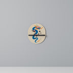 MYTHOLOGICAL CREATURES Prateleira Oval Decorativa em Acabamento Preto