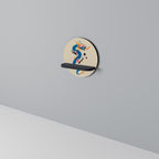 MYTHOLOGICAL CREATURES Prateleira Redonda Decorativa em Acabamento Preto