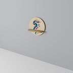 MYTHOLOGICAL CREATURES Prateleira Redonda Decorativa em Efeito Carvalho