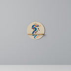 MYTHOLOGICAL CREATURES Prateleira Redonda Decorativa em Efeito Carvalho