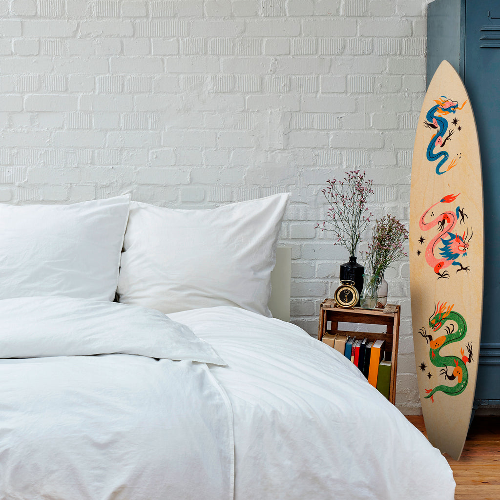 MYTHOLOGICAL CREATURES Painel Decorativo Prancha de Surf