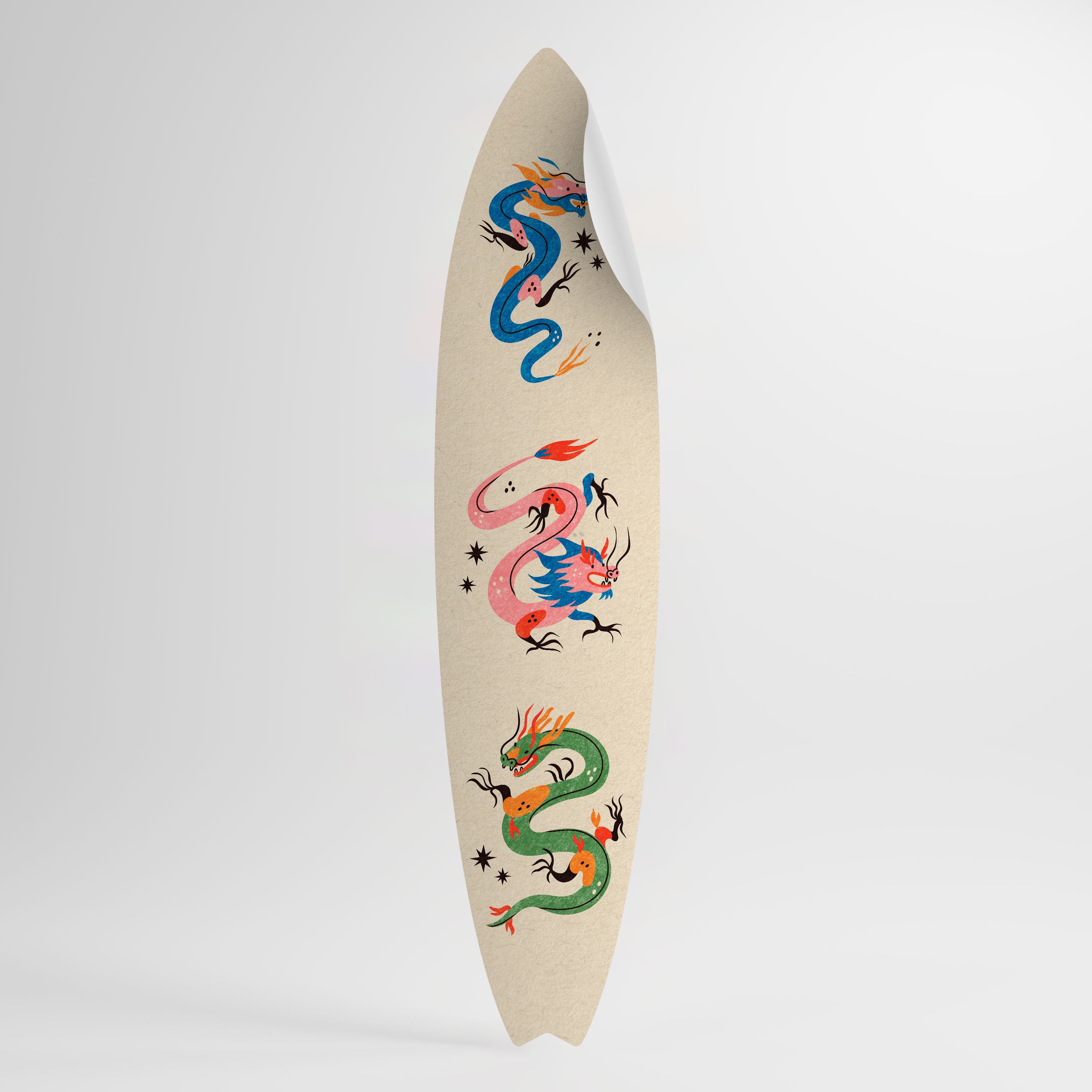 MYTHOLOGICAL CREATURES Autocolante Prancha de Surf