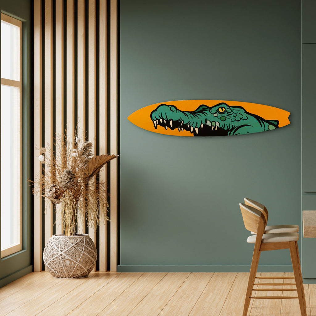 THREATENING GREETING Painel Decorativo Prancha de Surf