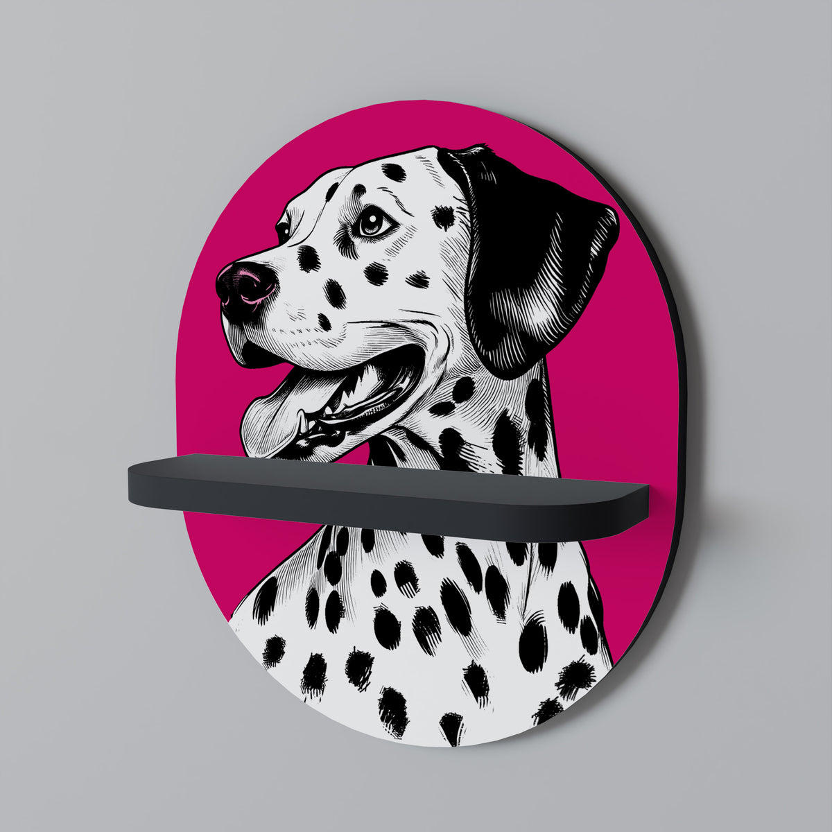 DALMATIAN SMILE Art Shelf