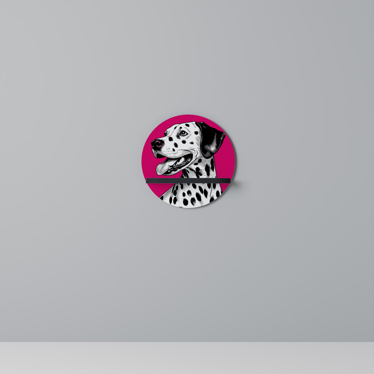 DALMATIAN SMILE Art Shelf