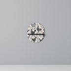 HAPPY HENS Prateleira Oval Decorativa em Acabamento Preto