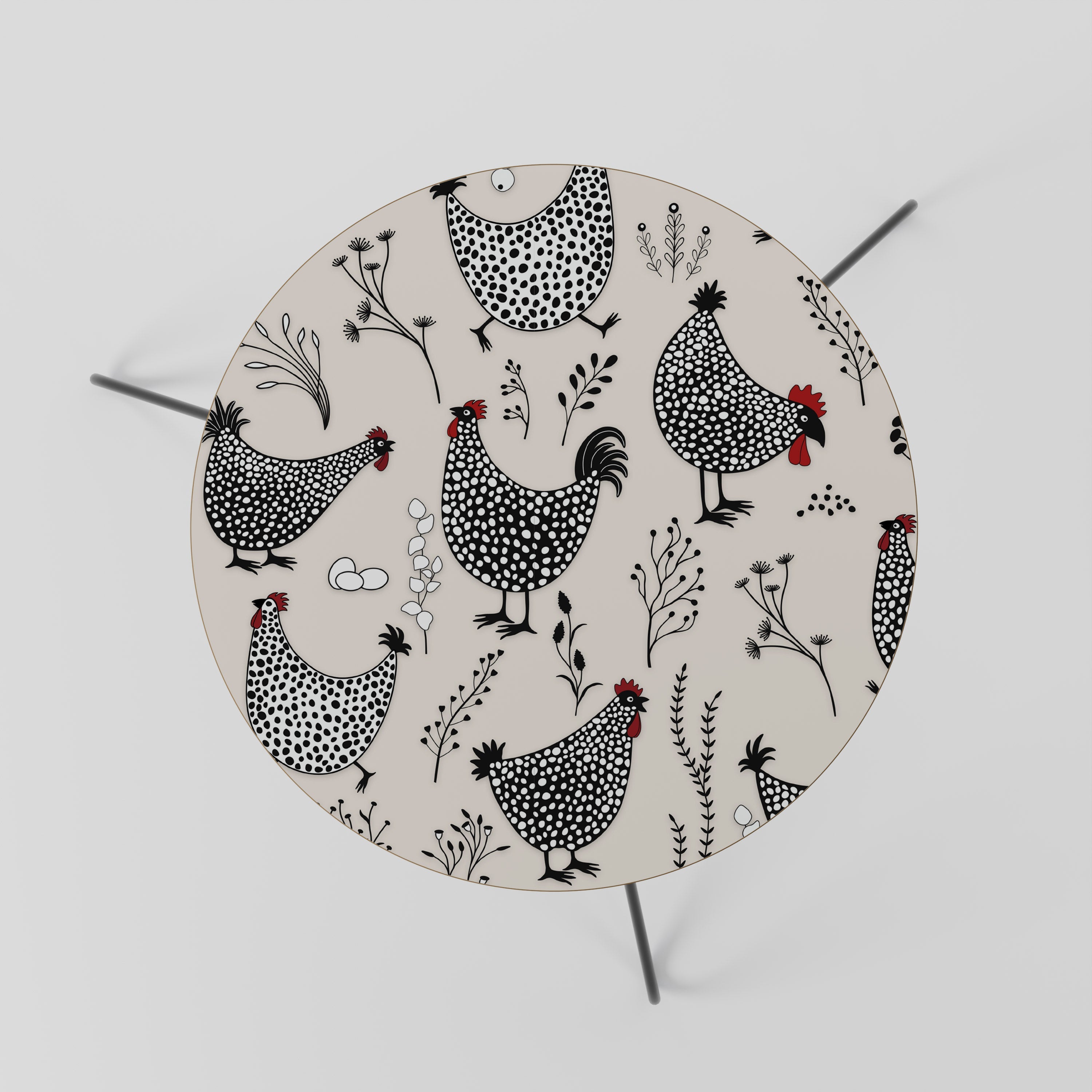 HAPPY HENS Mesa de Centro 60