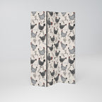 HAPPY HENS 3-Panel Room Divider
