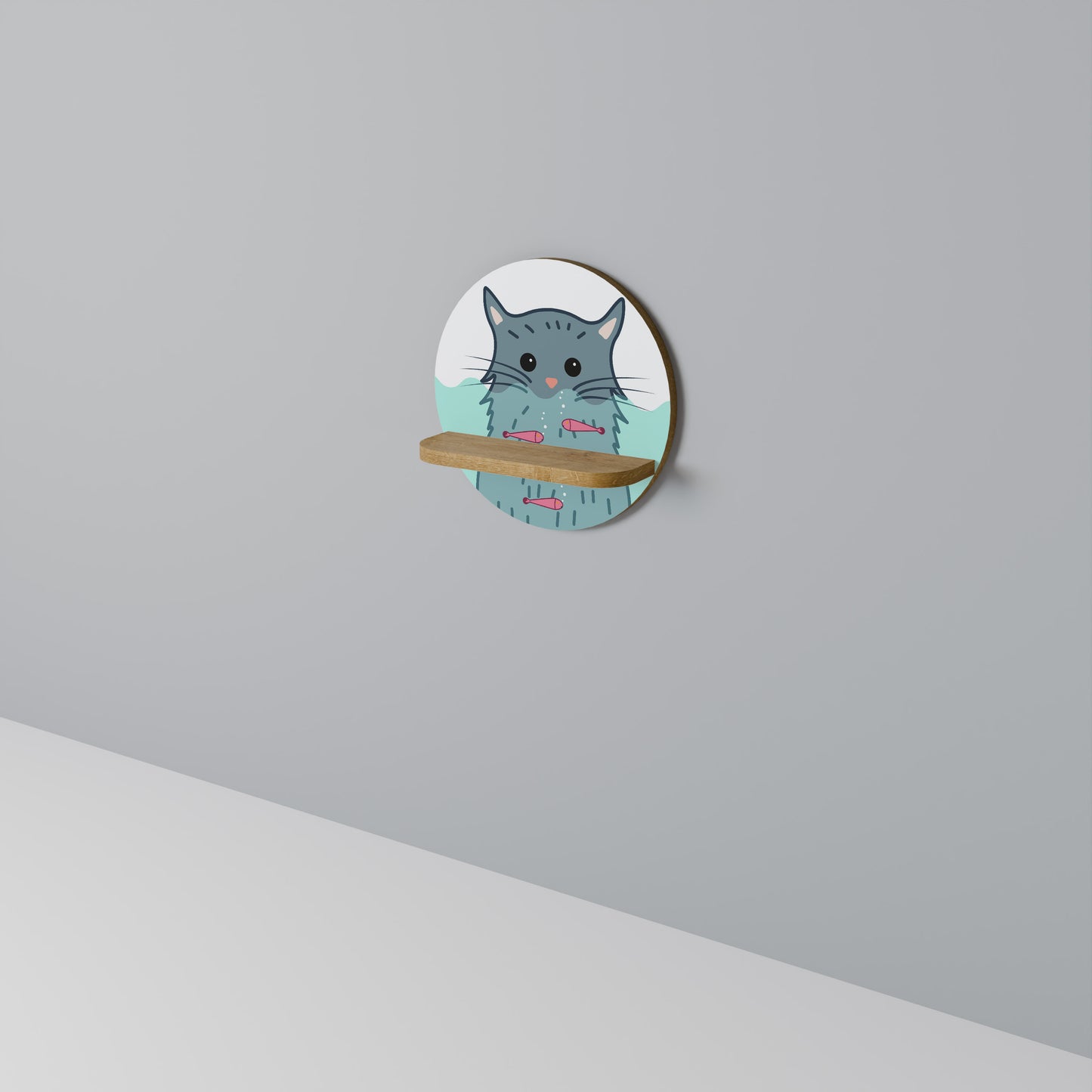 CAT SPLASH Art Shelf