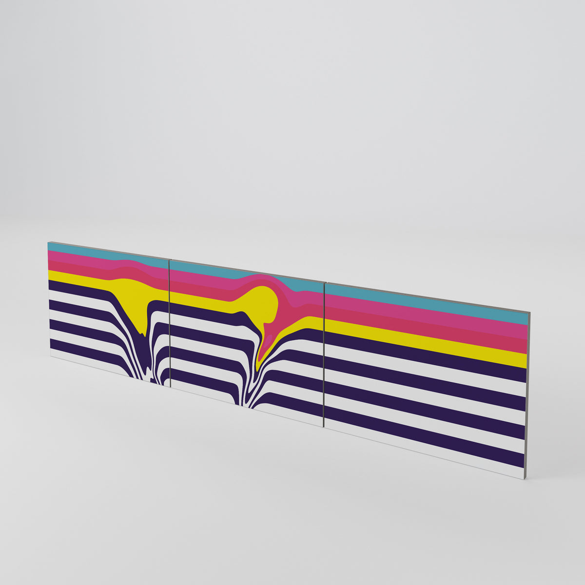 COLORFUL DIVERSION 3-Piece TV Cabinet Door Set
