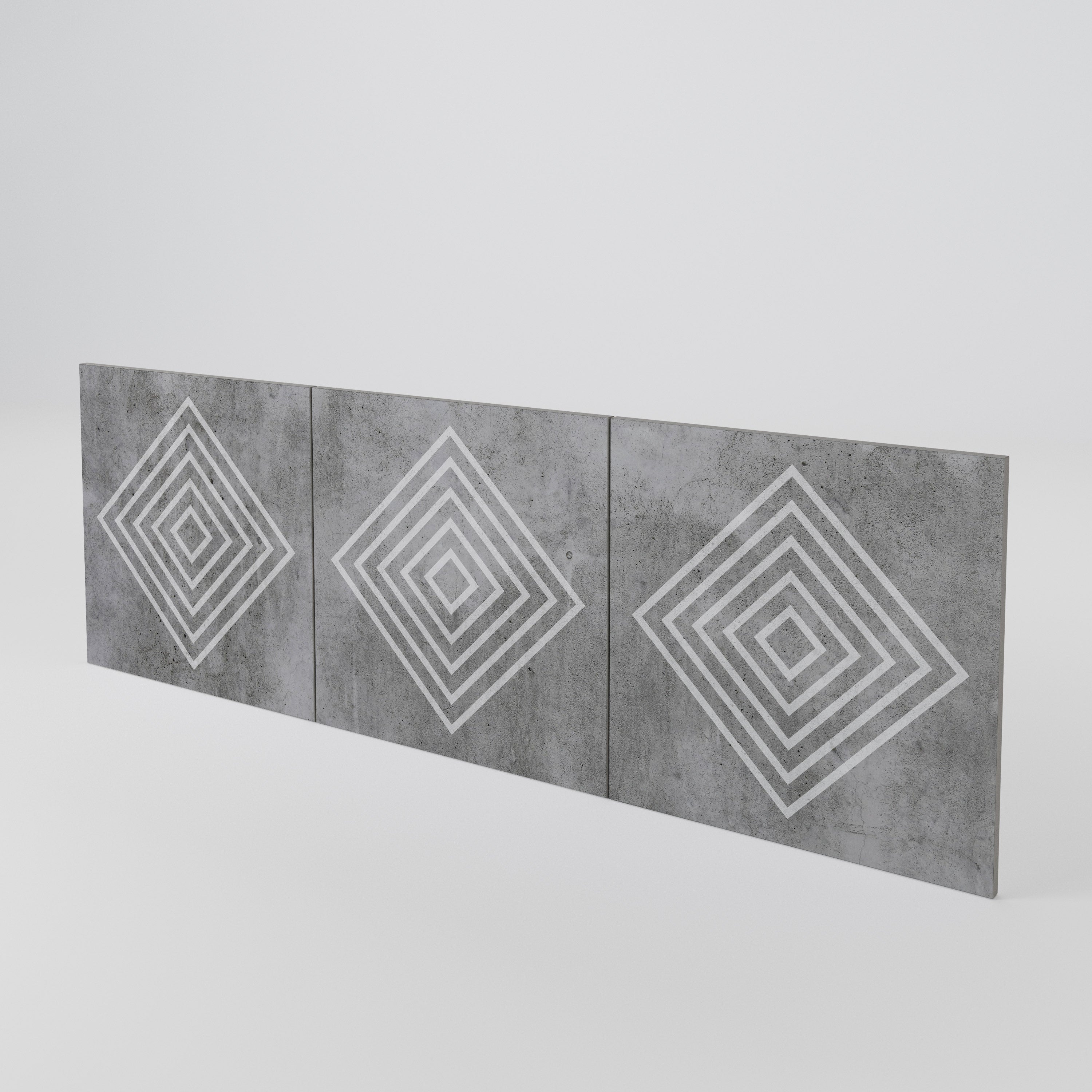 POLYGONAL ARTISTRY Conjunto de 3 Portas para Aparador