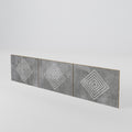 POLYGONAL ARTISTRY 3-Piece TV Cabinet Door Set